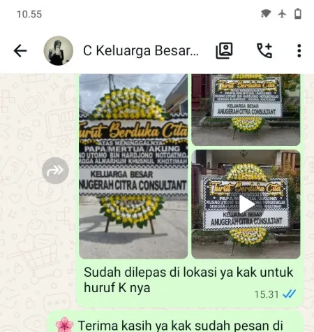 Pengiriman Papan Bunga Duka Golf Island