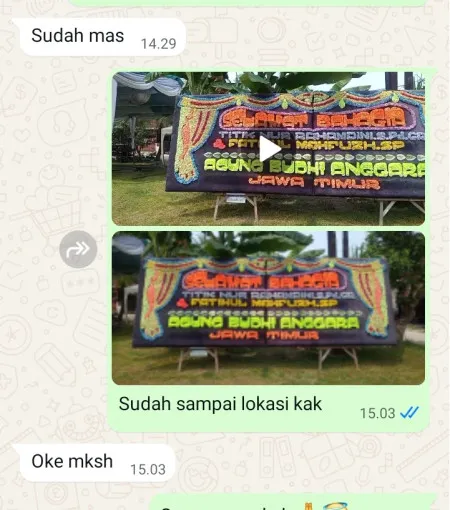 Pengiriman Papan Bunga Golf Island